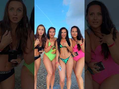 Неожиданная встреча на пляже! 😂 Смешное видео. #shorts