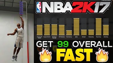FASTEST 99 OVERALL METHOD AFTER PATCH NBA 2k 17 MY CAREER , MY PARK