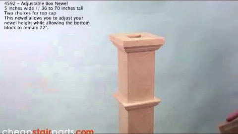 4592 - Adjustable Box Newel Post