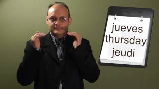 DÍAS DE LA SEMANA 'JUEVES'- LENGUA DE SIGNOS ESPAÑOLA 'LSE'