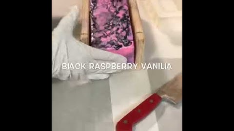 ASMR Soap Cutting Melt and pour Black Raspberry Vanilla