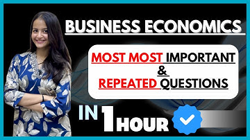 Business Economics Most Important & Repeated Questions| 1 Hour Power Revision| BCA BBA B.Com Exams