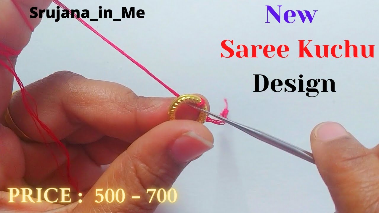 Saree kuchu #61/ Different pattern arch using ring bead tutorial for  beginners / bridal saree kuchu🌺 - YouTube