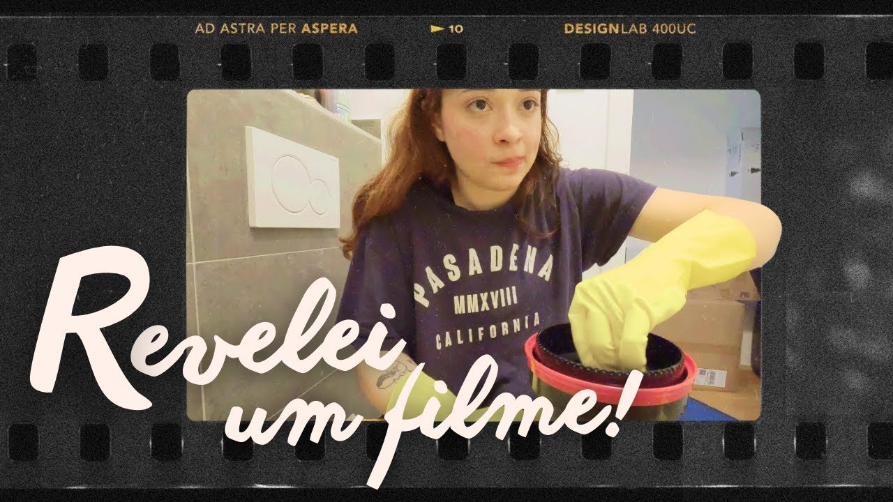 revelei um filme fotográfico em casa pela primeira vez!