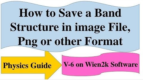 How to Save a Band Structure Graph from Grace file in different Formats in English l Physics Guide
