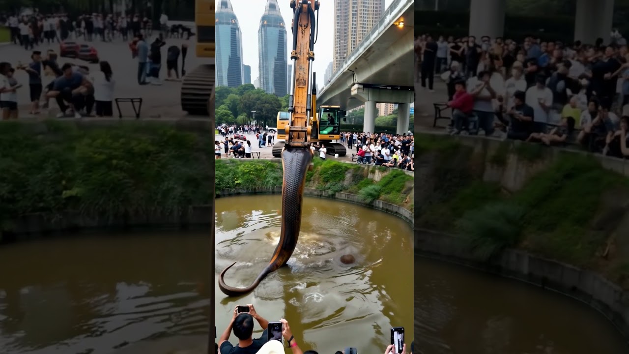 Unbelievable! Phone Captures Excavator Finding Giant Snake! 🐍 