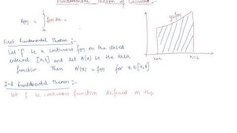 Fundamental Theorem of Calculus | Class 12 Mathematics Integrals