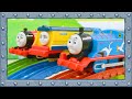 Thomas, Rebecca and James in Colorful Racing Challenge with Thomas and Friends