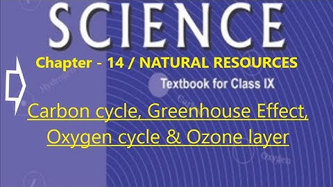 Ch14/L4 NATURAL RESOURCES; Carbon cycle, Greenhouse effect, Oxygen cycle & Ozone layer