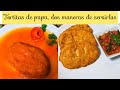 TORTITAS DE PAPA CON QUESO PREPARADAS DE 2 MANERAS!! // De mi corazon  a tu cocina