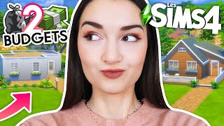 2 Mini-maisons, 2 Budgets ! Pauvre VS Riche (Siri décide) 😬| Challenge Construction Sims 4