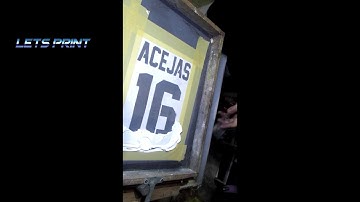 screen printing using paper stencil 2