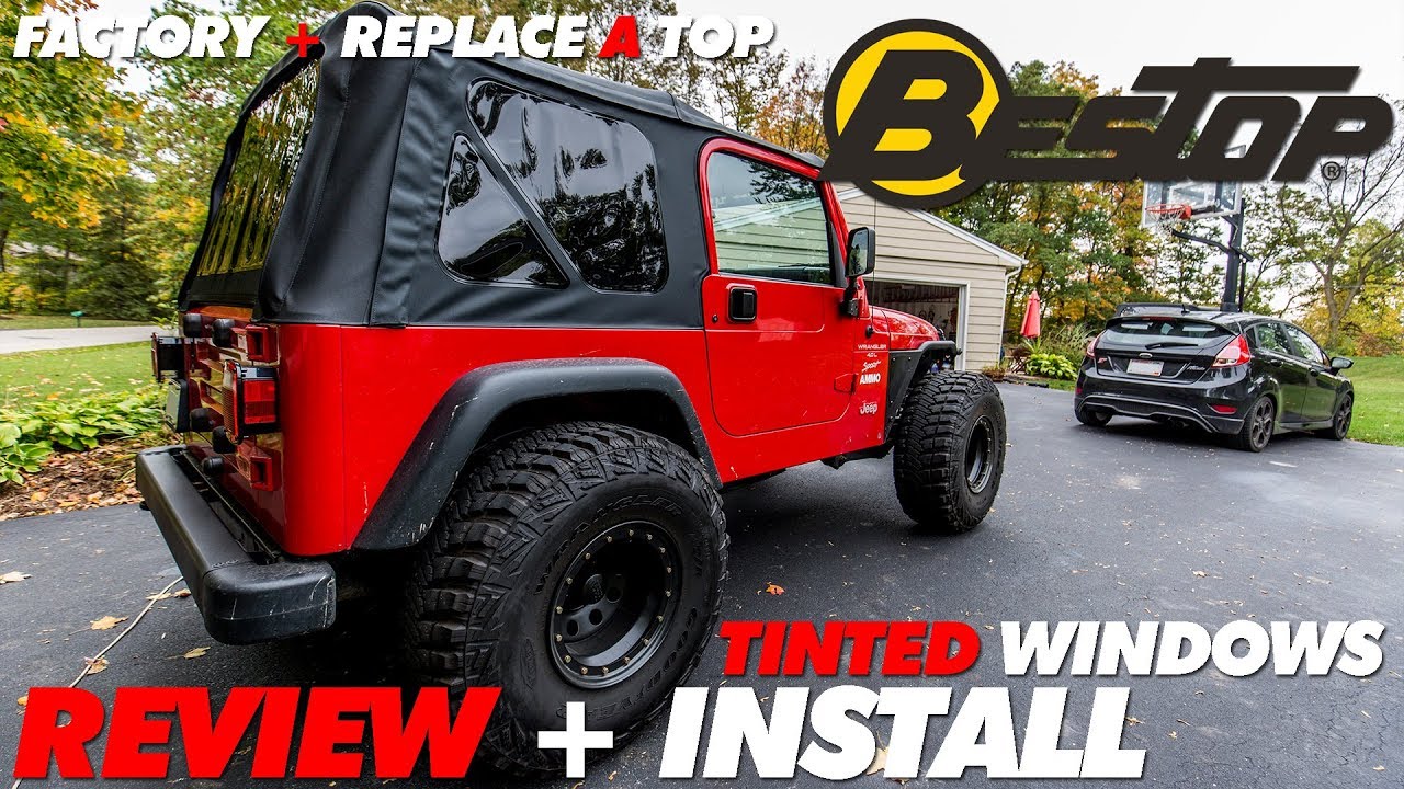 Bestop Tinted Windows Jeep TJ Review + Install - YouTube