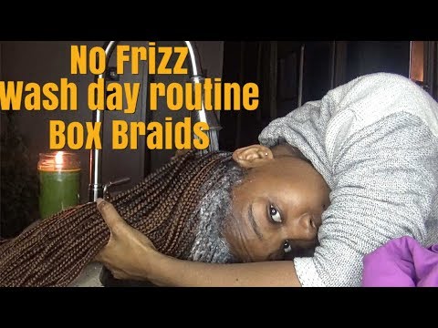 COMMENT WASH BOX BRAIDS NO FRIZZ / LAZY WAY
