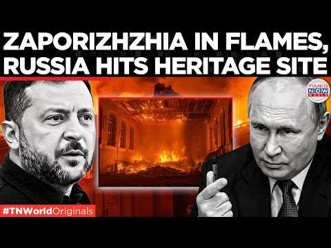 RUSSIA STRIKES ZAPORIZHZHIA: Historic University Building Engulfed In Flames | Times Now World
