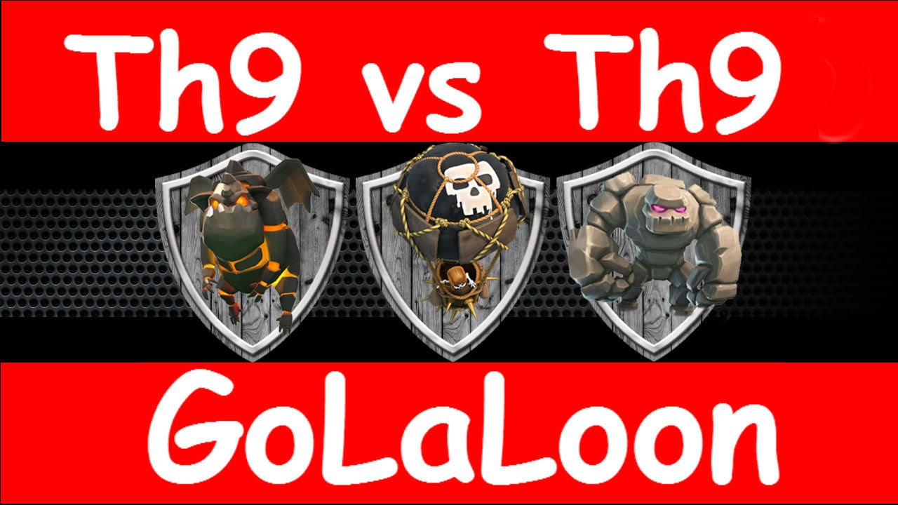 Clash Of Clans - How To GoLavaLoon vs 2 Air Sweepers Like A Pro - 4 Th9 Attack Examples
