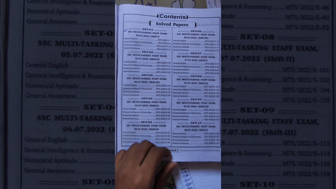 Best Book for Ssc MTS Practice Previous year questions with solved paper |self study |Target MTS2023