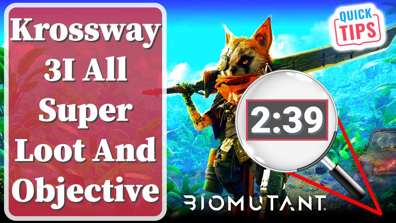 Biomutant - Krossway 3I All Super Loot And Objectives