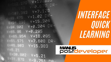 MANUSpost developer Interface Quick Learning