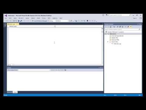 Create a New Microsoft Visual Studio Console Project