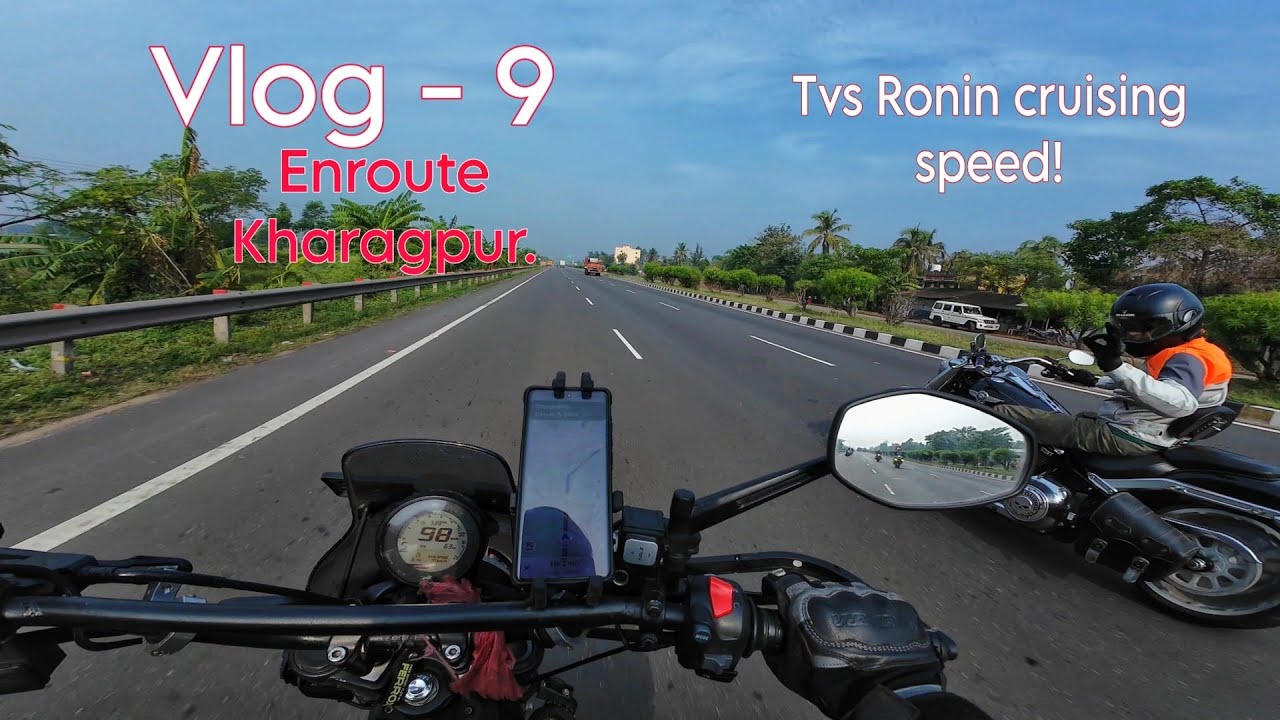 Vlog - 9 | Tvs Ronin cruising speed and highway performance | Riding with the big bikes.