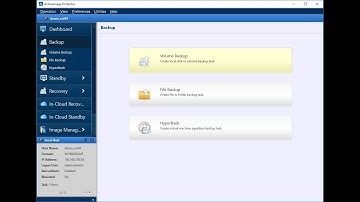 ActiveImage Protector backup demonstration video
