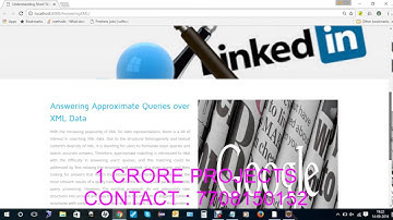 Answering Approximate Queries over XML Data - 1Crore Projects