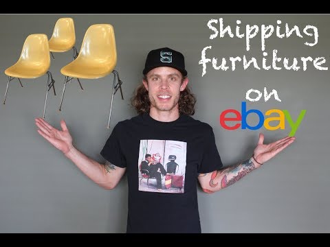 How to Ship Furniture on Ebay or Etsy! Mid Century Modern Herman Miller Chairs