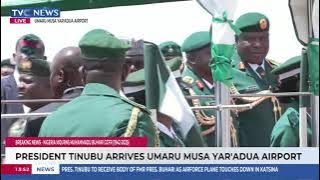 President Tinubu Awaits Arrival Of Buhari's Body At Umar Yar'Adua's Airport