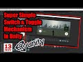 Very simple toggle mechanism tutorial in Unity - How to make a game map toggle mechanism/button