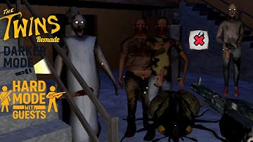 The Twins Remade Hard Mode Full Gameplay With Guests, New Darker Mode & Without Slendrina