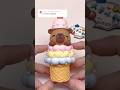 Ice cream capybara 🍦#clay #clayart #capybara #shorts