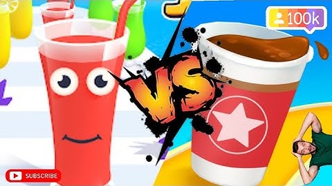 JUICE RUN Vs COFFEE RUN 3D || ALL LEVELS Gameplay walkthrough || Android and iOS || Big update 2024