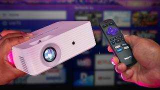 Elephas H211 projector.   Powered by Roku TV™. Works with Alexa.
