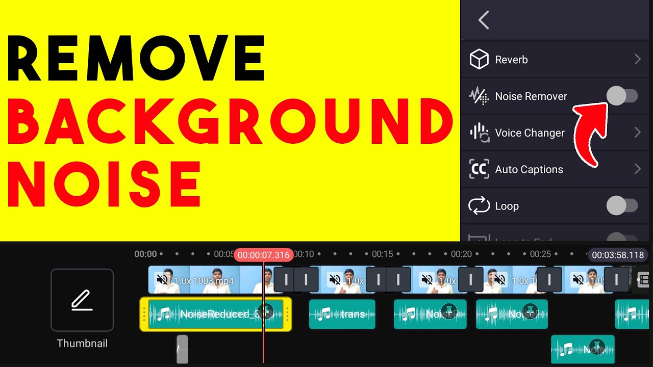How to Remove Background Noise in Kinemaster - YouTube