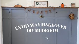 ENTRYWAY MAKEOVER | DIY MUDROOM