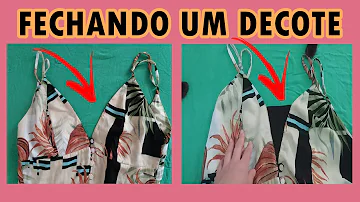 Como esconder o decote?