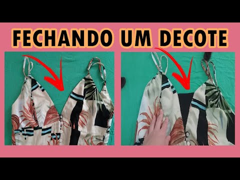 Vídeo: Como Finalizar O Decote De Um Vestido