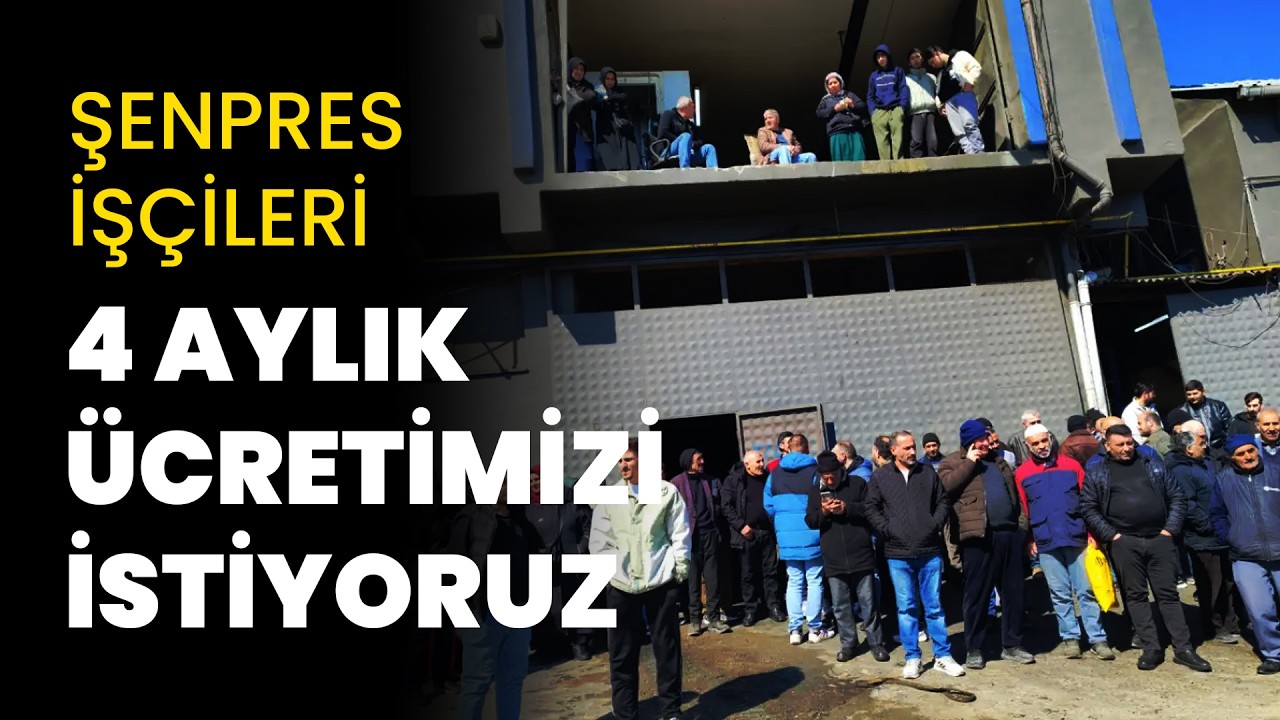 Şenpres işçileri: 4 aylık ücretimizi ve tazminatımızı istiyoruz