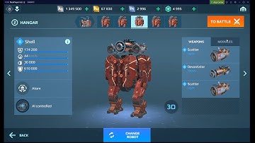 War Robots Test Server 6.9 - First Time Playing With Robot SHELL