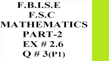 12th Class Maths | Chapter 2 | Exercise 2.6 | Question 3(i) | Differentiation