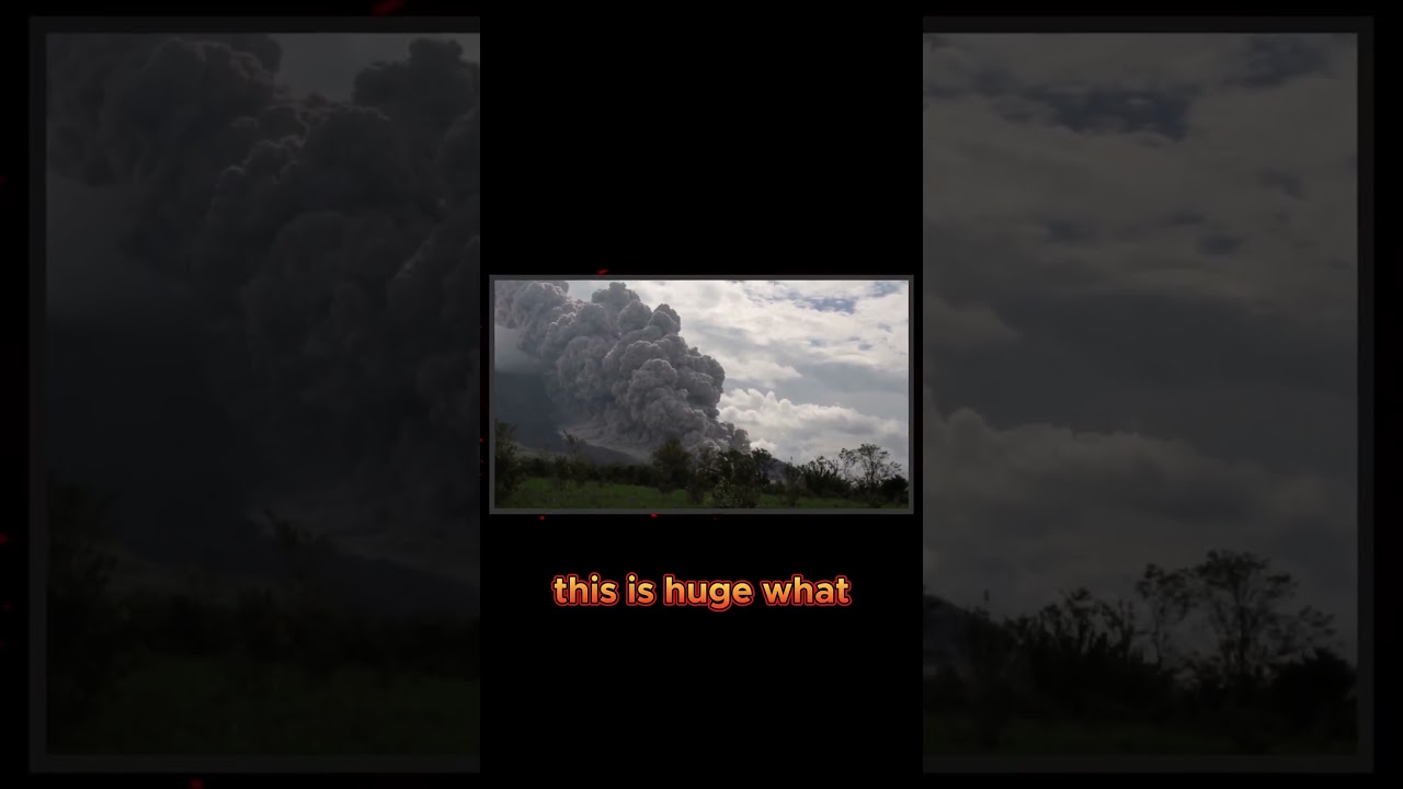 Huge Volcano Eruption in Indonesia Shocks the World! 🔥🌋#shorts