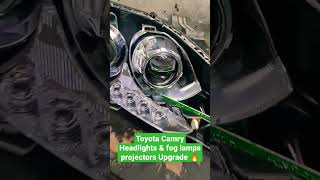 Toyota Camry headlights & Fog lamps projectora Upgrade 🔥