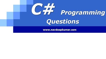 C#  Interview Questions