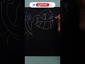 DIBUJANDO UN MONSTRUO CON TINTA BLANCA#shorts #art #drawing #drawingvideo #monstro(ARTE IMPROVISADO)