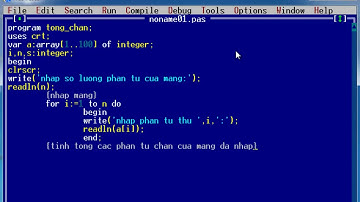 Chương trình tính tổng các phần tử chẵn của mảng 1 chiều
