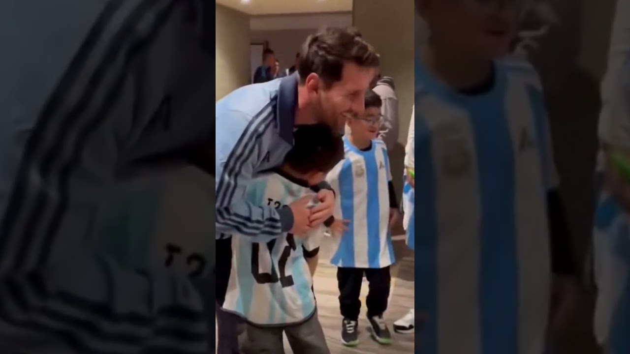 MESSI con los HIJOS de ARTURO VIDAL🔥🫶 