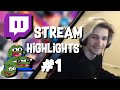 xQc STREAM HIGHLIGHTS #1 - widepeepoHappy