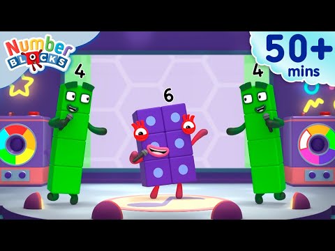 재미있게 숫자 배우기! 🎉 1시간 전체 에피소드 | 어린이를 위한 숫자 12345 배우기 | 넘버블록스