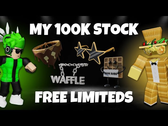 WaffleTrades on X: 🚨🧇5 FREE LIMITEDS ALERT🧇🚨 I am dropping 5 free  limiteds very soon and each one will drop when I reach a certain subscriber  milestone on ! Watch my video